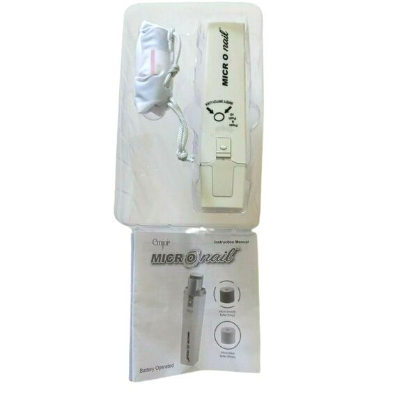 Emjoi Micro Nail Polisher Buffs Smooths Shines DIY Healthy Nails Home Care Kit - Picture 6 of 11